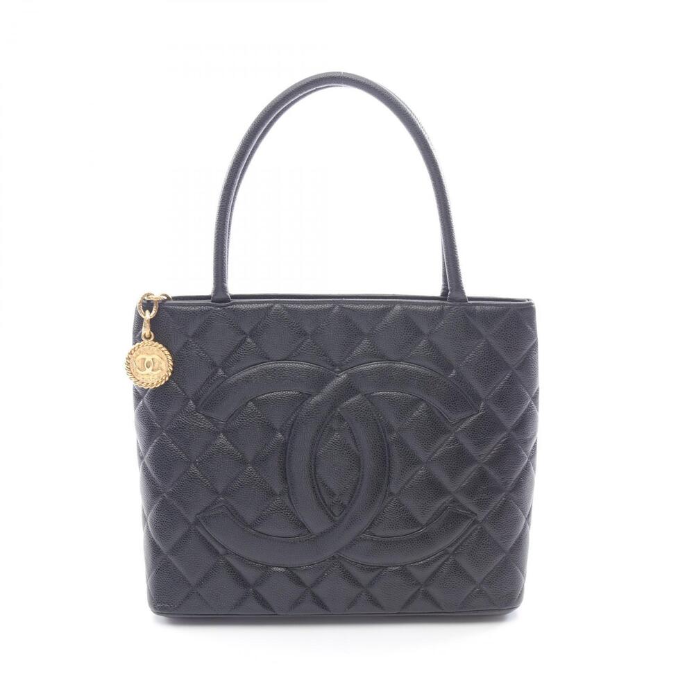 Chanel Reissue Tote Bag Leather Calfskin Cowhide Black